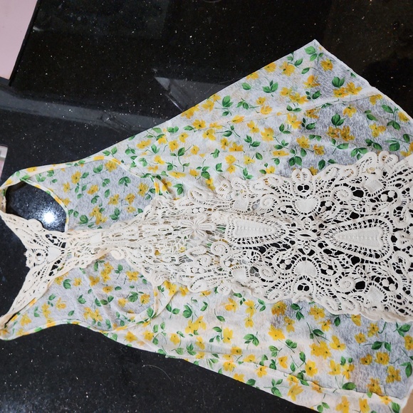 Free People crop high low tank size small - Picture 6 of 9